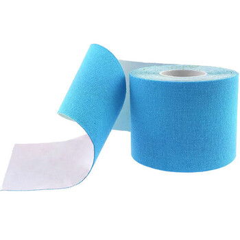 驰动肌肉贴运动绷带弹力性肌贴自粘肌内效贴拉伤运动胶带贴布5cmx5m蓝