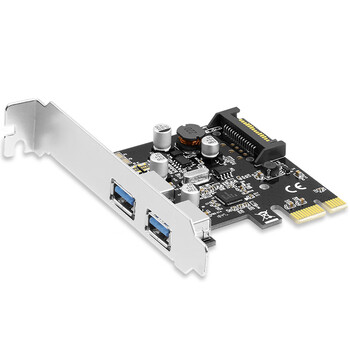 MOGEPCIE x1转双口USB3.0扩展卡PCI-E转两口USB Gen1转接卡 瑞萨NEC芯片 MC2010