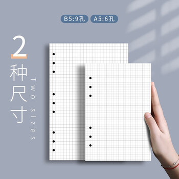 法拉蒙(faramon)A5活页替芯笔记本子6孔方格替换内芯加厚活页纸 A5方格内芯(5本装) 法拉蒙(faramon)A5活页替芯笔记本子6孔方格替换内芯加厚活页纸 A5方格内芯(5本装)