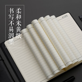 晨光(M&G)文具黑色软皮革面笔记本本子开会办公用品会议记录本普惠型日记本记事本商务32K/160张单本APY1FK78 晨光(M&G)文具黑色软皮革面笔记本本子开会办公用品会议记录本普惠型日记本记事本商务32K/160张单本APY1FK78