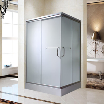 淋浴房整体一体式长方形家用沐浴间封闭式钢化玻璃浴室移动洗澡间