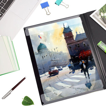 金得利 CF301 三折页乐谱夹子黑色谱夹A4演奏级用钢琴普夹册可修改不反光谱夹朗诵文件夹 金得利 CF301 三折页乐谱夹子黑色谱夹A4演奏级用钢琴普夹册可修改不反光谱夹朗诵文件夹