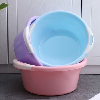 京惠思创双耳脸盆39cm单只装加厚加深洗脸盆耐摔家用泡脚塑料洗菜盆随机色 京惠思创双耳脸盆39cm单只装加厚加深洗脸盆耐摔家用泡脚塑料洗菜盆随机色