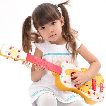 费雪(Fisher-Price)乐器尤克里里 宝宝早教音乐启蒙婴幼儿乐器乌克丽丽女男孩黄色老虎GMFP001