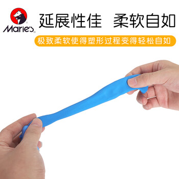 马利（Maries）抗菌超轻粘土无硼黏土安全无毒30色儿童橡皮泥套装女孩手工创作礼物暑期生日礼物