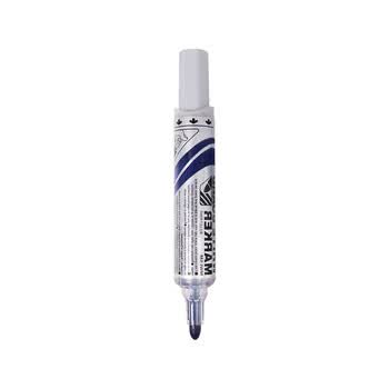 派通（Pentel ）白板记号笔 2mm直液式粗字圆头 可擦马克笔进口 MWL5M 蓝色