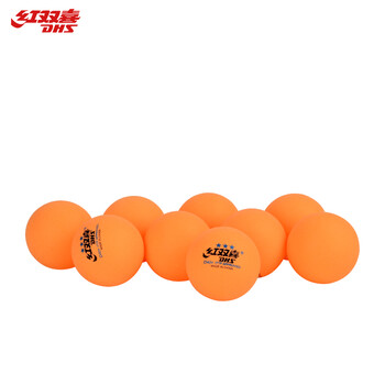 红双喜 赛顶40+三星黄3星乒乓球ABS新材料有缝球黄色(10只装) 红双喜 赛顶40+三星黄3星乒乓球ABS新材料有缝球黄色(10只装)
