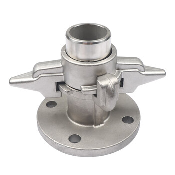 定制槽车卸液专用 软管 不锈钢羊角快速接头dn40 低温液体接头铜 羊角