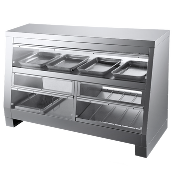 hotkitch商用加热保温展示柜保温箱两层蛋挞保温机汉堡熟食炸鸡食保温