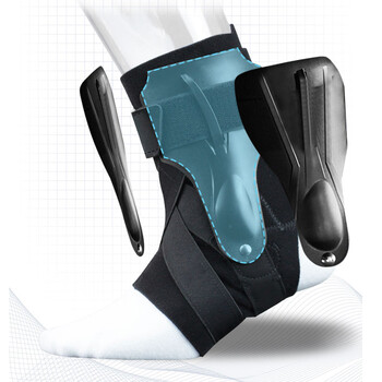 驰动夹板固定护踝 扭伤崴脚骨折康复脚踝运动防护护具单只装黑色均码