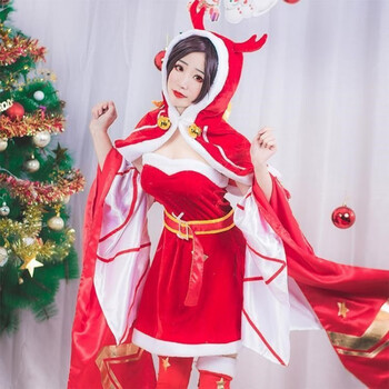 哈特纶王者荣耀cos服貂蝉cos服圣诞恋歌cosplay王者送荣耀圣诞节皮肤