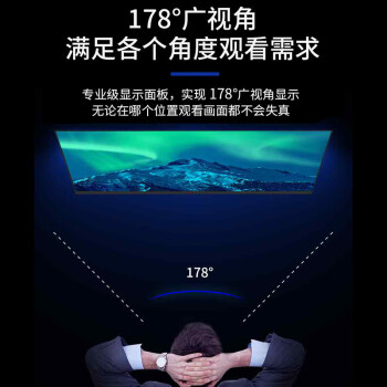 HIKVISION海康威视 22英寸1080P低功耗显示器多接口全天候监控器台式机电脑显示屏DS-D5022FQ-NA