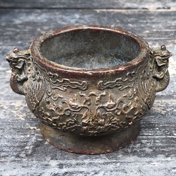 宣德款铜香炉价格报价行情- 京东