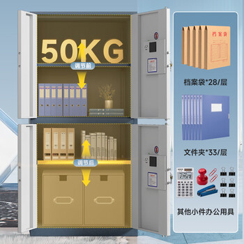 奈高（NAIGAO）保密柜文件柜国密级办公铁皮柜国家保密认证电子密码锁密码柜蓝白