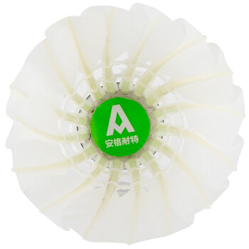 得力（deli）鹅毛比赛训练耐打型室内外稳定飞行羽毛球 经济款6只装