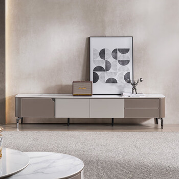 芝华仕(cheers)意式简约岩板伸缩茶几电视柜客厅家用小户型pt066 电视