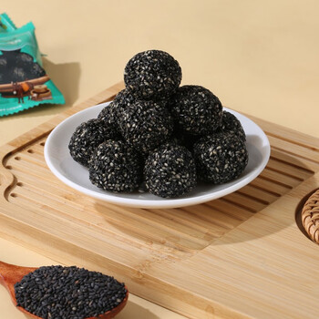 迪丽姑娘远方好物黑芝麻丸500g独立包装0香精0色素年货送礼零食约60包即食