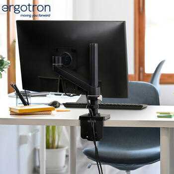 爱格升（Ergotron）NX显示器支架臂笔记本支架桌面升降屏幕支架34英寸显示器增高架（45-669-224）哑光黑
