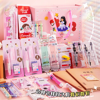 洧宜文具套装礼盒小学生文具大礼包生日伴手礼女孩生日礼物7-14岁学习用品实用文具袋学生学习用品