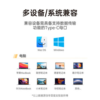 毕亚兹 HDMI无线投屏器USB/Type-C高清会议同屏器适用笔记本电脑接电视显示器投影仪点对点50米传输