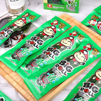 老板仔海苔卷儿童零食品taokaenoi香脆紫菜泰国进口bigroll好丽友8盒