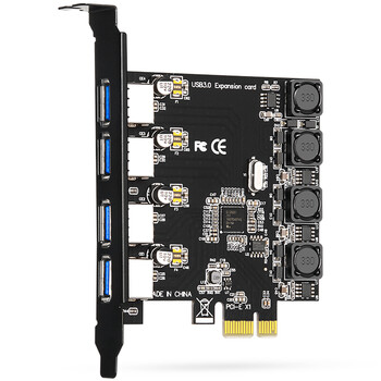 MOGE魔羯 台式机PCIE x1转4口USB3.0独立供电扩展卡PCI-E四口USB3.2 Gen1转接卡瑞萨NEC芯片 MC2016