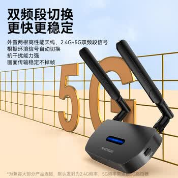 胜为企业级无线投屏器USB同屏器电脑手机笔记本HDMI/VGA高清传输器电视投影仪显示器会议套装DHU011AB