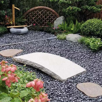 菲迪拉日式庭院石桥花园石板桥整石石雕枯山水小石桥石拱桥石桥 芝麻