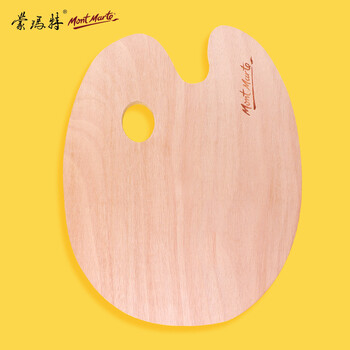 蒙玛特(Mont Marte)颜料调色盘30*38cm 绘画调色板美术学生画画用颜料盘 木质光滑易清洗椭圆绘画盒MCG0009 速写 马克笔绘画 蒙玛特(Mont Marte)颜料调色盘30*38cm 绘画调色板美术学生画画用颜料盘 木质光滑易清洗椭圆绘画盒MCG0009 速写 马克笔绘画