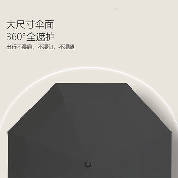 米波迪(Meebordi)16骨全自动伞黑胶雨伞晴雨两用抗风防晒遮阳伞防紫外线可定制 米波迪(Meebordi)16骨全自动伞黑胶雨伞晴雨两用抗风防晒遮阳伞防紫外线可定制