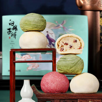 福宁糕点心传统荷花酥中式糕点送长辈中秋节日杭州伴手礼盒装 荷花酥6