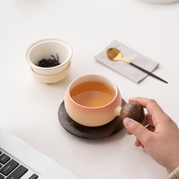 阿波罗之梦熊猫茶杯水杯咖啡杯生日礼物新年礼物三八节女神礼物女生女友老婆