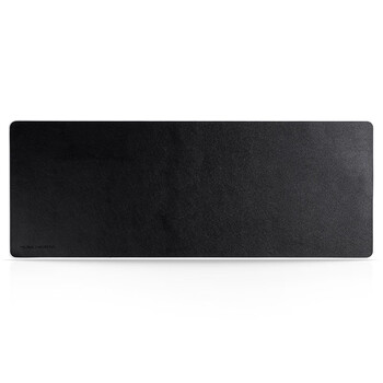 得力(deli)800*300mm耐磨PU皮鼠标垫 办公游戏桌垫  办公用品 黑色83010