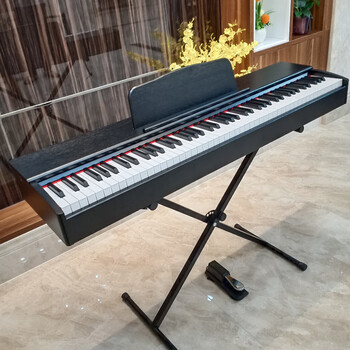 雅马哈便携式电钢琴88键重锤成年初学者幼师学生考级专用电子 便携式