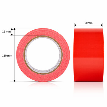 得力（deli）强力布基胶带 防台风专用高粘耐磨防水胶带 60mm*20m*230μm 地毯固定管道修补密封 红色1卷 52004