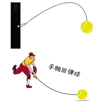 飞尔顿 不易伤手 锻炼协调专用放松解压单手可卧带绳橡胶甩甩球*2
