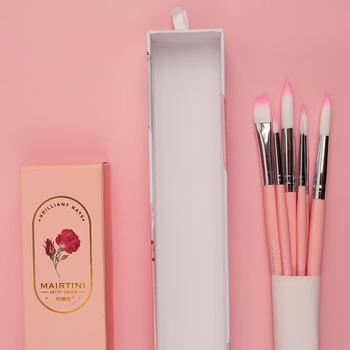马蒂尼光芒水彩笔水粉画笔套装勾线铺色美术专用纤维毛粉色单支VR71-0
