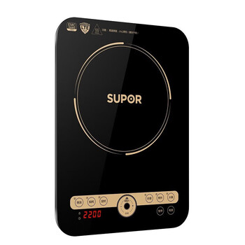 苏泊尔（SUPOR）家用多功能电磁炉C22-IH91 大功率触控 六大功能 大面板 定时功能电磁炉 配双锅