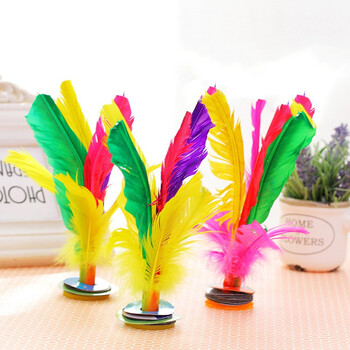 杜威克 毽子大号鹅毛花毽儿 儿童小学生成人羽毛毽球耐踢牛筋底 5个装 杜威克 毽子大号鹅毛花毽儿 儿童小学生成人羽毛毽球耐踢牛筋底 5个装