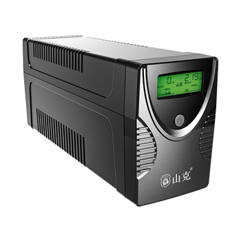 山克SK650 ups不间断电源家用办公稳压应急停电后备用电源 绿色屏幕