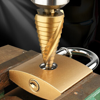 保联宝塔钻头扩孔器打孔锥形阶梯钻台阶不锈钢钢铁板金属开孔器