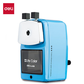 得力(deli)简约金属学生手摇削笔机 坚固防摔卷笔刀/铅笔削笔器/转笔刀/削笔刀儿童学生文具生日开学礼物蓝色 得力(deli)简约金属学生手摇削笔机 坚固防摔卷笔刀/铅笔削笔器/转笔刀/削笔刀儿童学生文具生日开学礼物蓝色