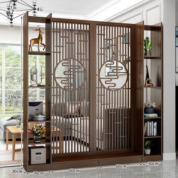 屏風 屏风木柜型号规格- 京东