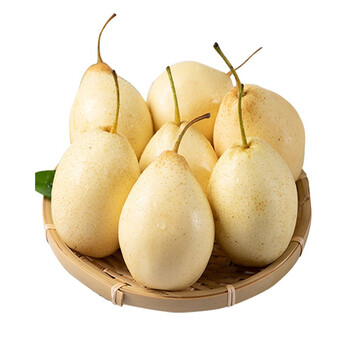 鸭梨河北水晶梨新鲜白梨子雪花梨 薄皮脆甜梨子多汁梨子整箱5斤新鲜