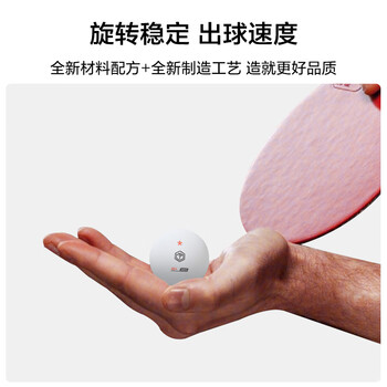京东京造 乒乓球一星8只装训练比赛乒乓球1星ABS新材料 白色40+