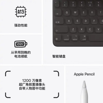 Apple iPad 10.2英寸平板电脑 2021年款（64GB WLAN版 MK2L3CH/A） 银色 【CH 不拆不贴-可零出】