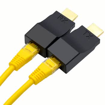 礼嘉YB-HD45H 高清HDMI转RJ45网线延长器 网络信号放大器 双绞线单网线转接头 HDCP协议转换器30米 4K 黑色 礼嘉YB-HD45H 高清HDMI转RJ45网线延长器 网络信号放大器 双绞线单网线转接头 HDCP协议转换器30米 4K 黑色