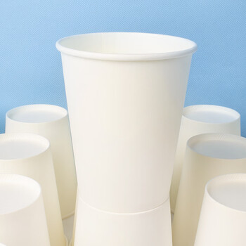 优奥 纸杯一次性杯子100只装200ml加厚型环保办公商务家用