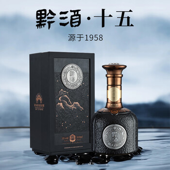 茅台镇酱香型白酒 53度 500ml 黔酒·十五 500ml 单瓶装【图片 价格