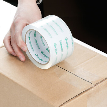 广博(GuangBo)高透明胶带宽胶带 6卷装60mm*60y*50μm 54.9米/卷封箱胶带办公文具FX-62